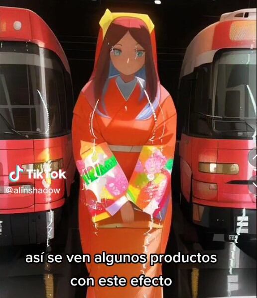 Productos del Oxxo con filtro AI Manga de TikTok