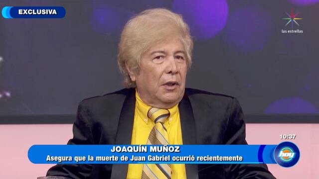 Joaquín Muñoz dice que ahora sí murió Juan Gabriel