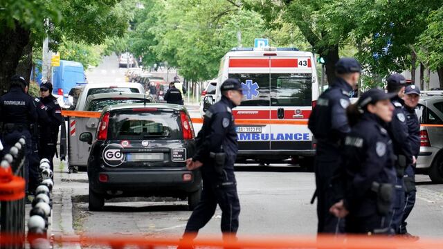 Tiroteo en Belgrado deja saldo de 8 niños y 1 guardia escolar muertos