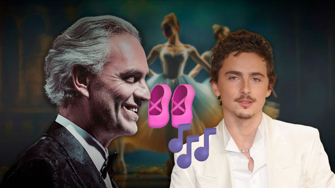 Andrea Bocelli invita a Timothée Chalamet a concierto para acercarlo a la ópera