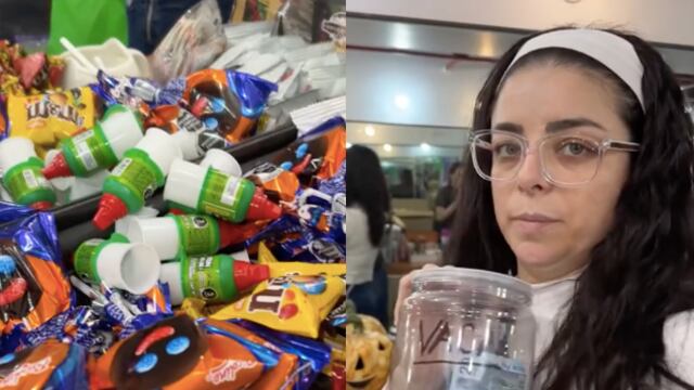 Violeta Isfel vende dulces