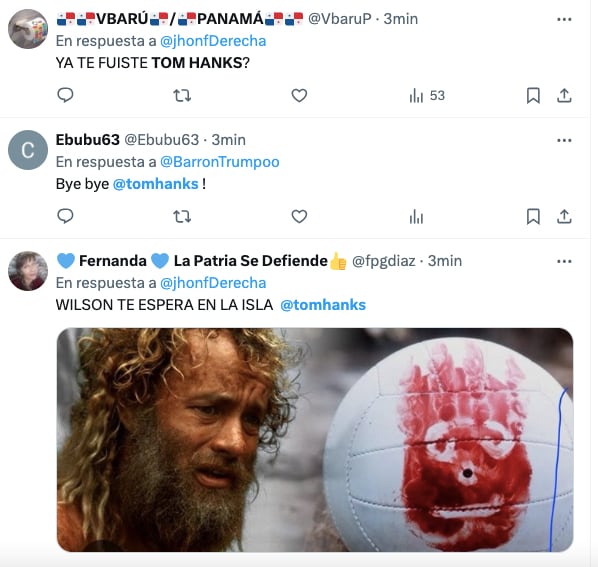 Los memes despiden a Tom Hanks, quien prometió irse de Estados Unidos si ganaba Donald Trump