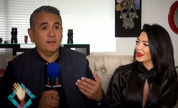 Paola Durante con Mario Cazares.
