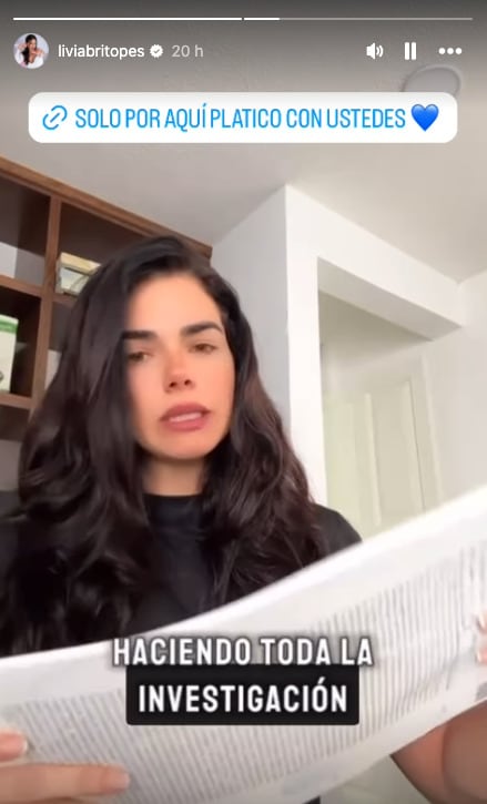 Livia Brito advierte sobre estafas en Telegram con su nombre
