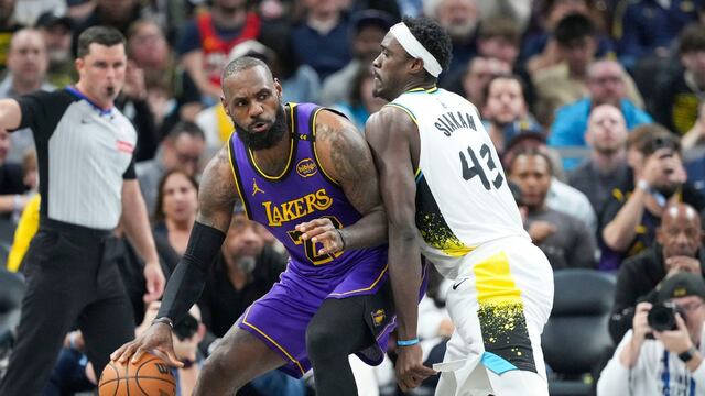 LeBron James y Pascal Siakam.