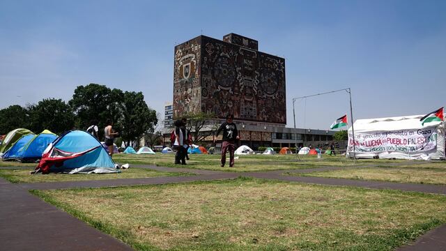 Campamento por Palestina en la UNAM