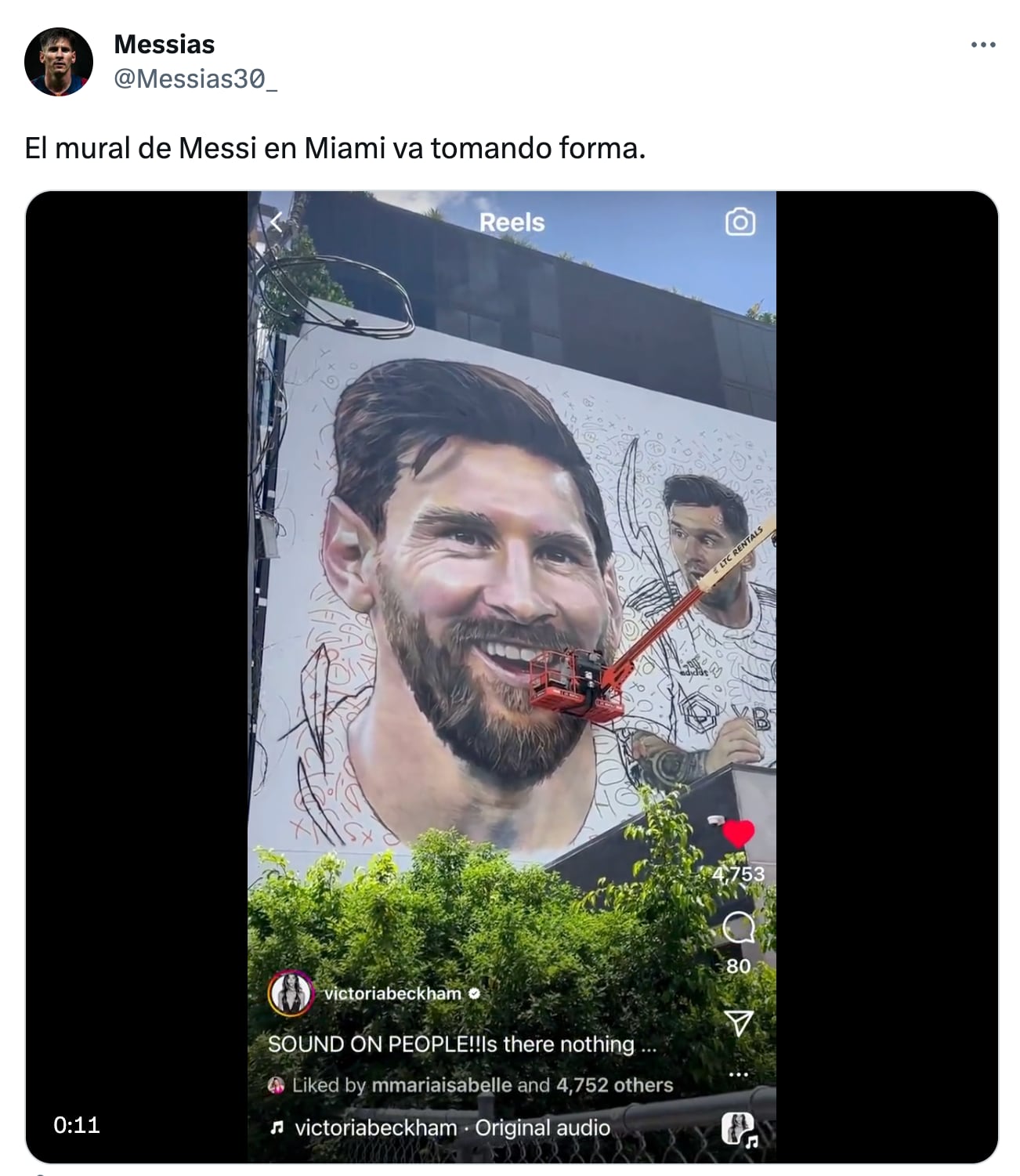 Mural Lionel Messi