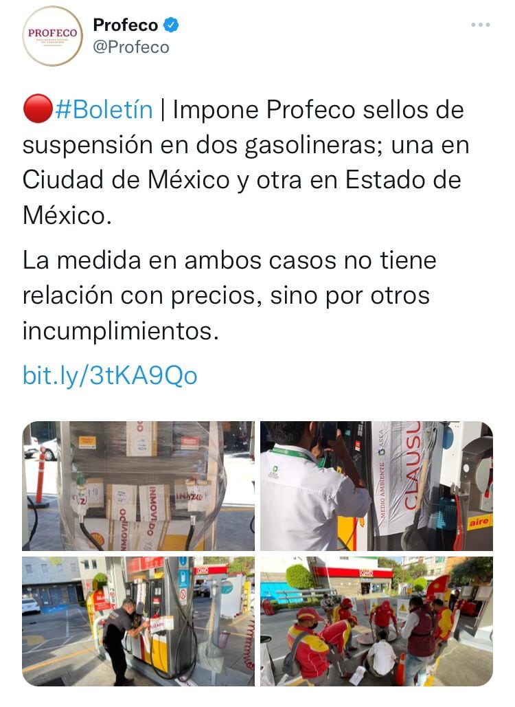 Operativo de la Profeco en gasolineras