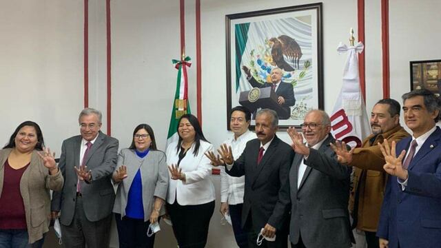 Benitez con Mario Delgado