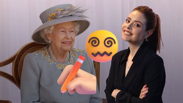 Maryfer Centeno y la reina Isabel II