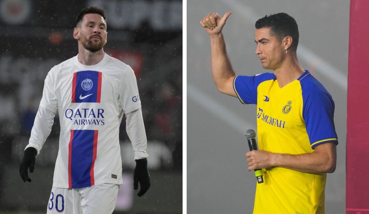 Messi y Cristiano Ronaldo