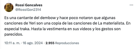 Acusan a Yeri Mua de plagiar a La Materialista