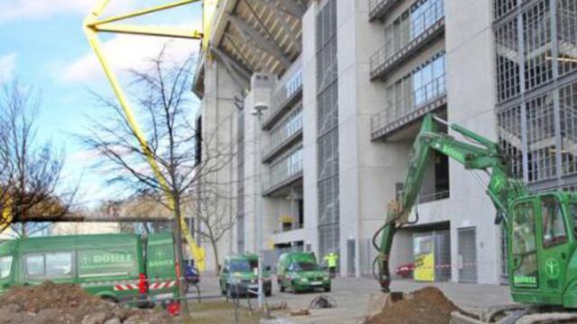 Encuentran bomba de la Segunda Guerra Mundial en estadio del Dortmund