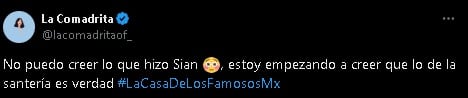 Sian Chiong de La Casa de los Famosos México 2024 es santero.