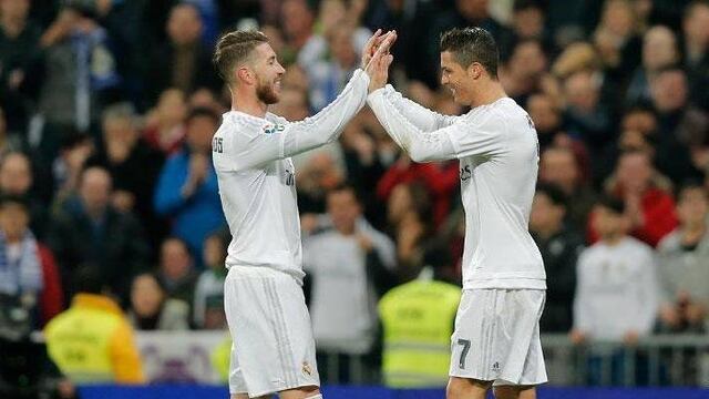 Sergio Ramos y Cristiano Ronaldo