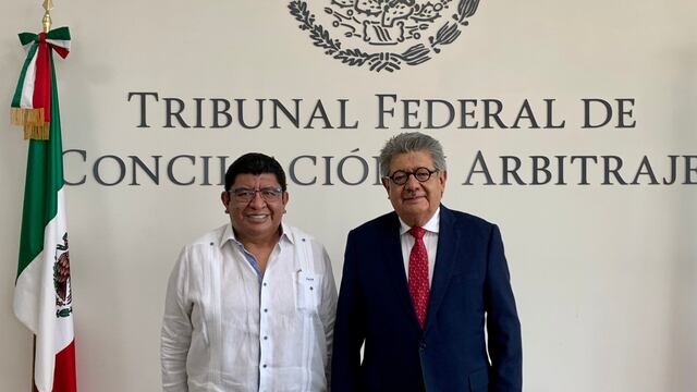 Magistrado Plácido Morales Vázquez y Luis Miguel Victoria Ranfla