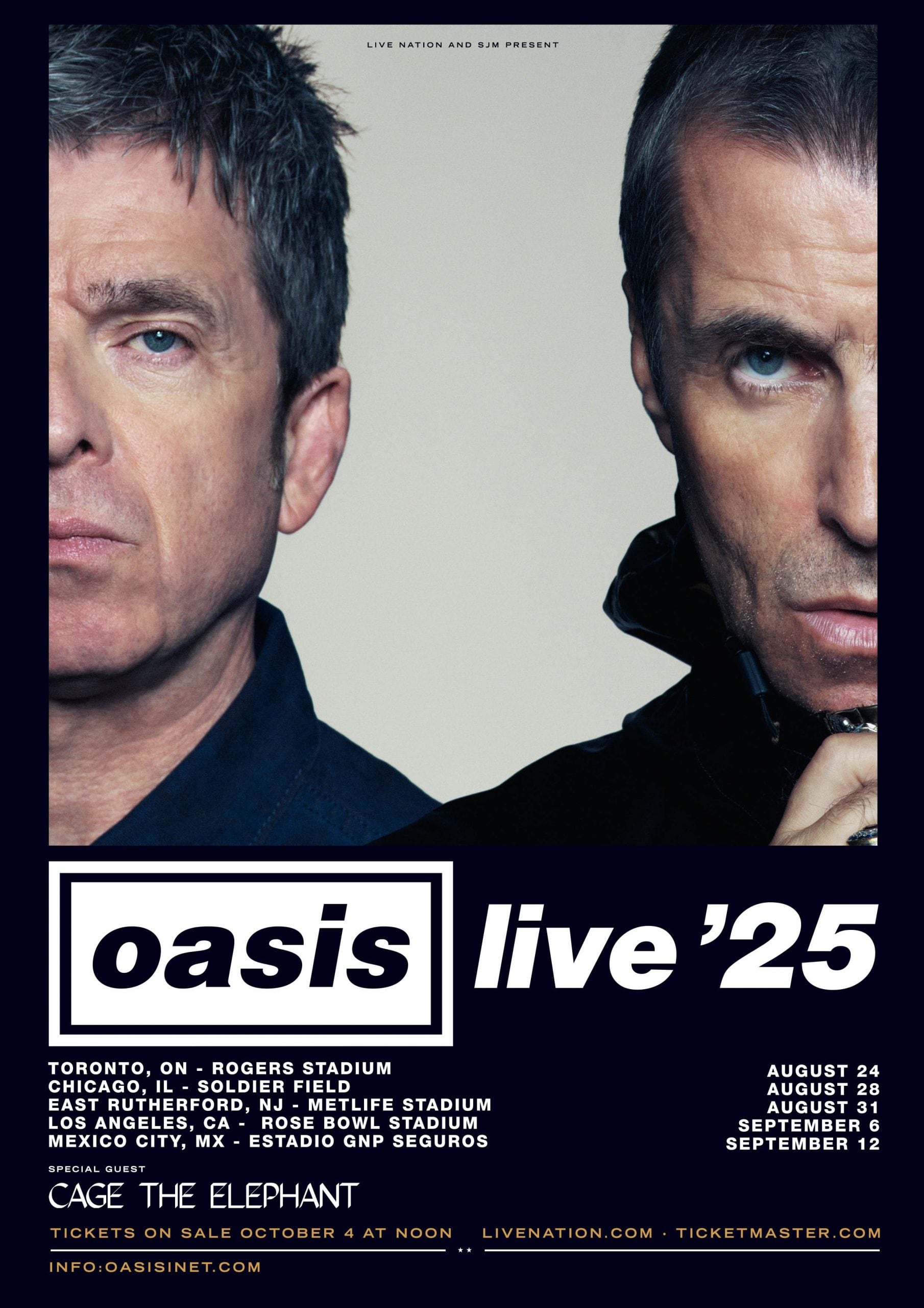 Oasis en México confirma concierto en CDMX con fecha en septiembre 2025