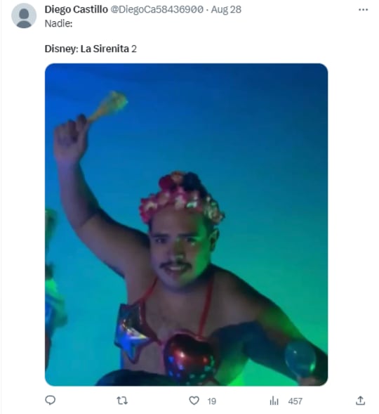Memes por el estreno de La Sirenita en Disney Plus
