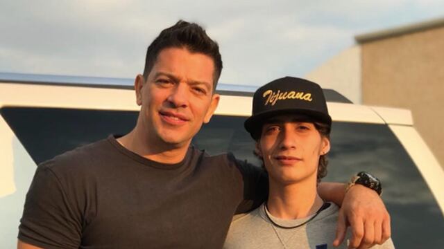 Yahir y su hijo Tristán