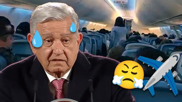 Mujer le grita a AMLO en vuelo