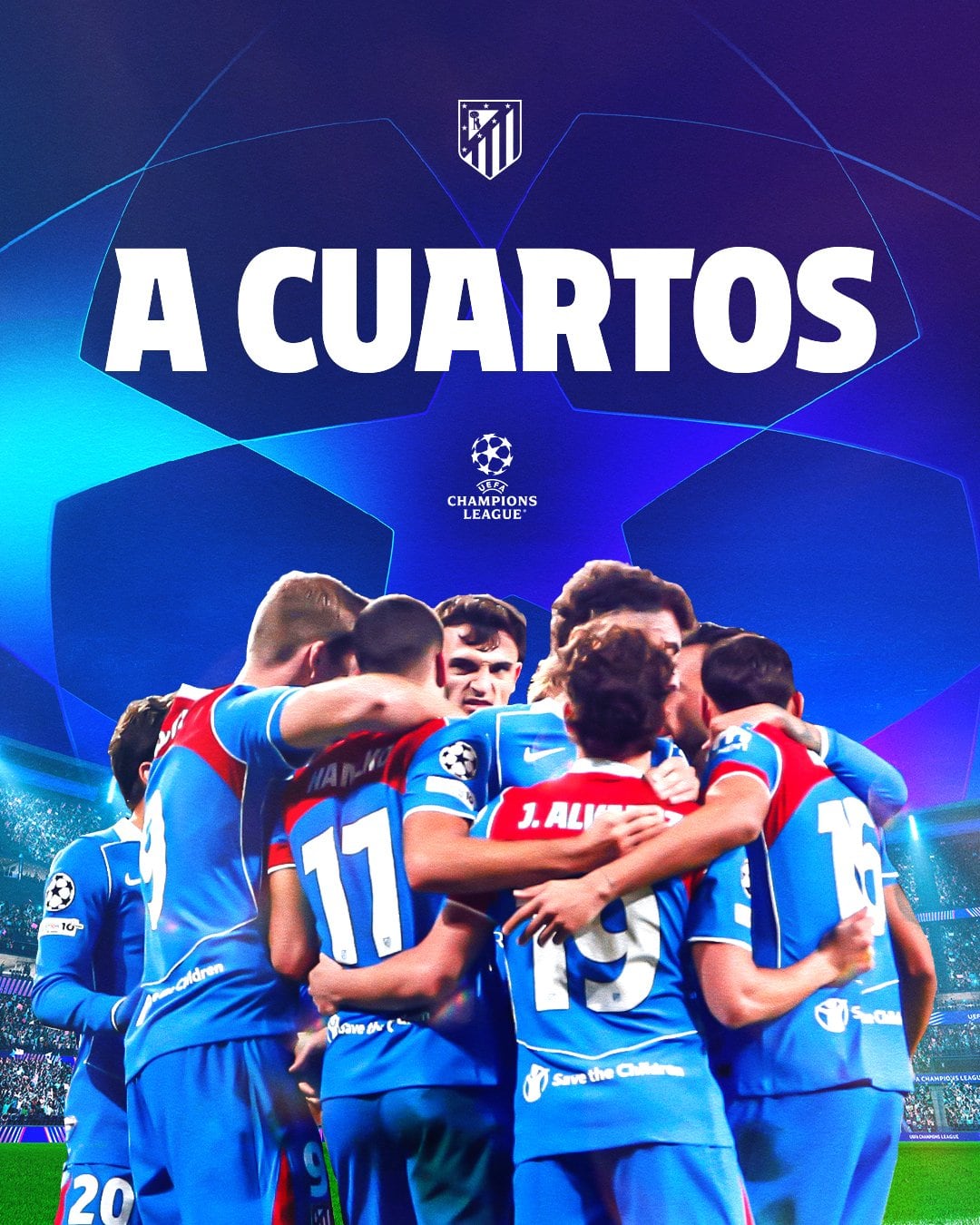 Atlético de Madrid avanzó a cuartos de final en la Champions League