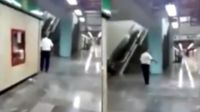 Vigilantes nocturnos del Metrorrey captan a supuesto fantasma de un niño.