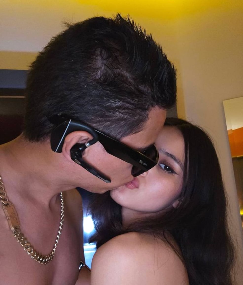 Alex Marín y su novia, Lesly Marín