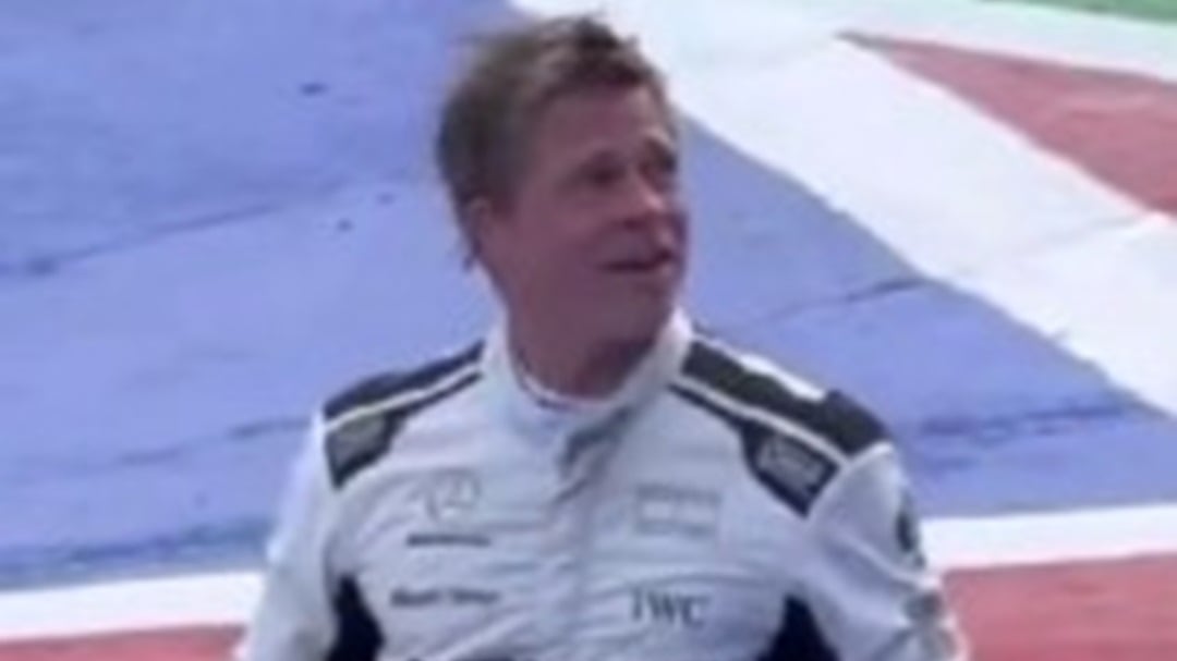 El video de Brad Pitt en el Gran Premio de México, para su próxima película