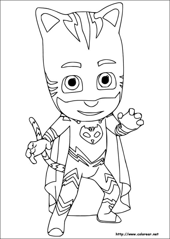 PJ Masks: 7 dibujos de los héroes en pijama para colorear