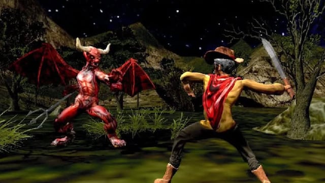 Videojuego Abuelo VS diablo