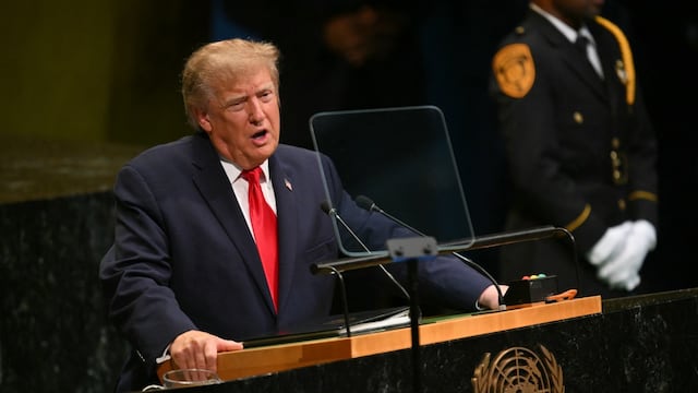 Donald Trump, presidente de Estados Unidos, en su discurso de la ONU.