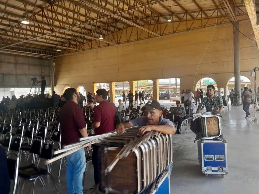 Evento de Adán Augusto López en la Expo Ganadera de Guadalupe, NL/Foto: Paco Peña, para Plácido Garza