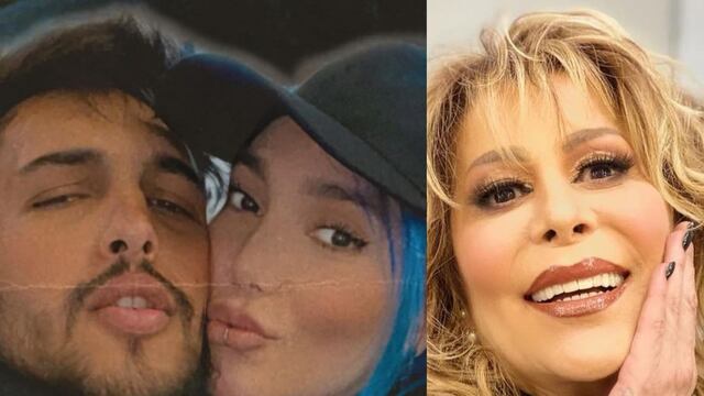 Frida Sofía, su novio y Alejandra Guzmán.