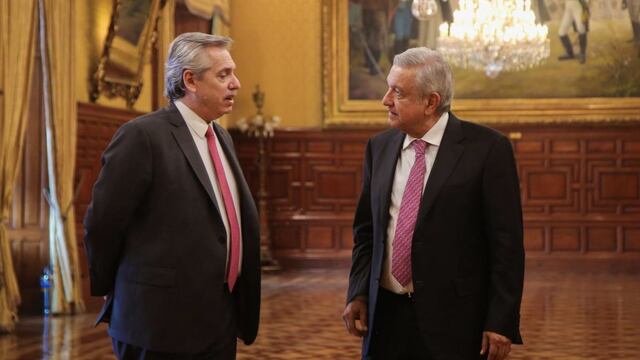 AMLO y Alberto Fernández.