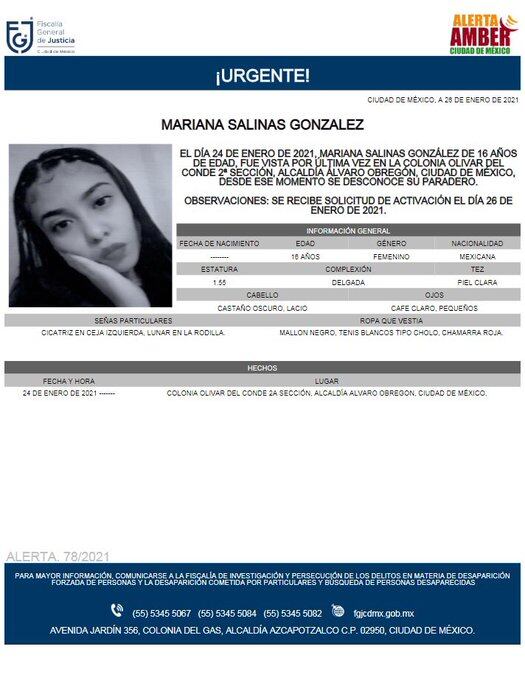 Ficha de búsqueda de Mariana