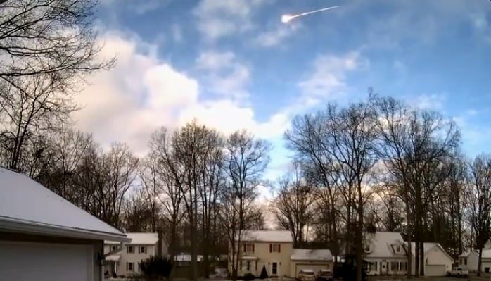 Bola de fuego vista en Estados Unidos fue un meteorito
