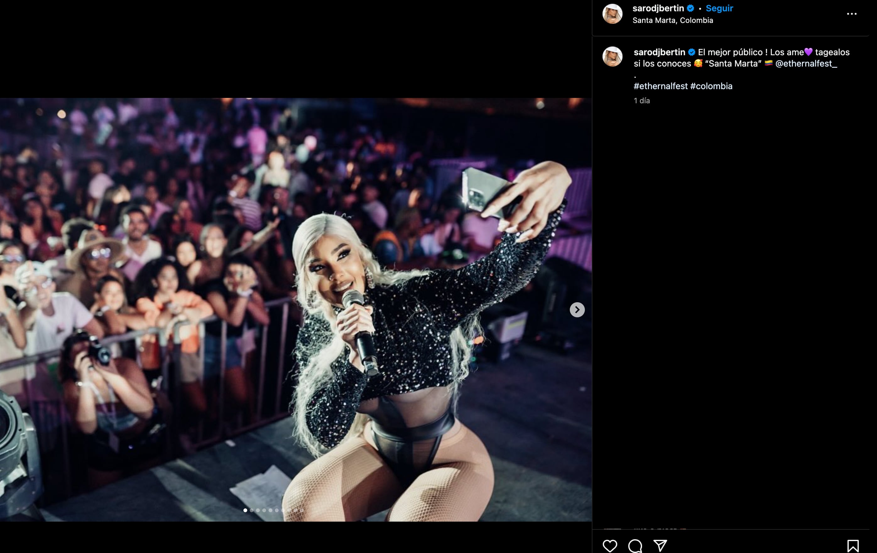 Sarodj Bertin estuvo en Santa Martha, Colombia al igual que Ernesto D'Alessio