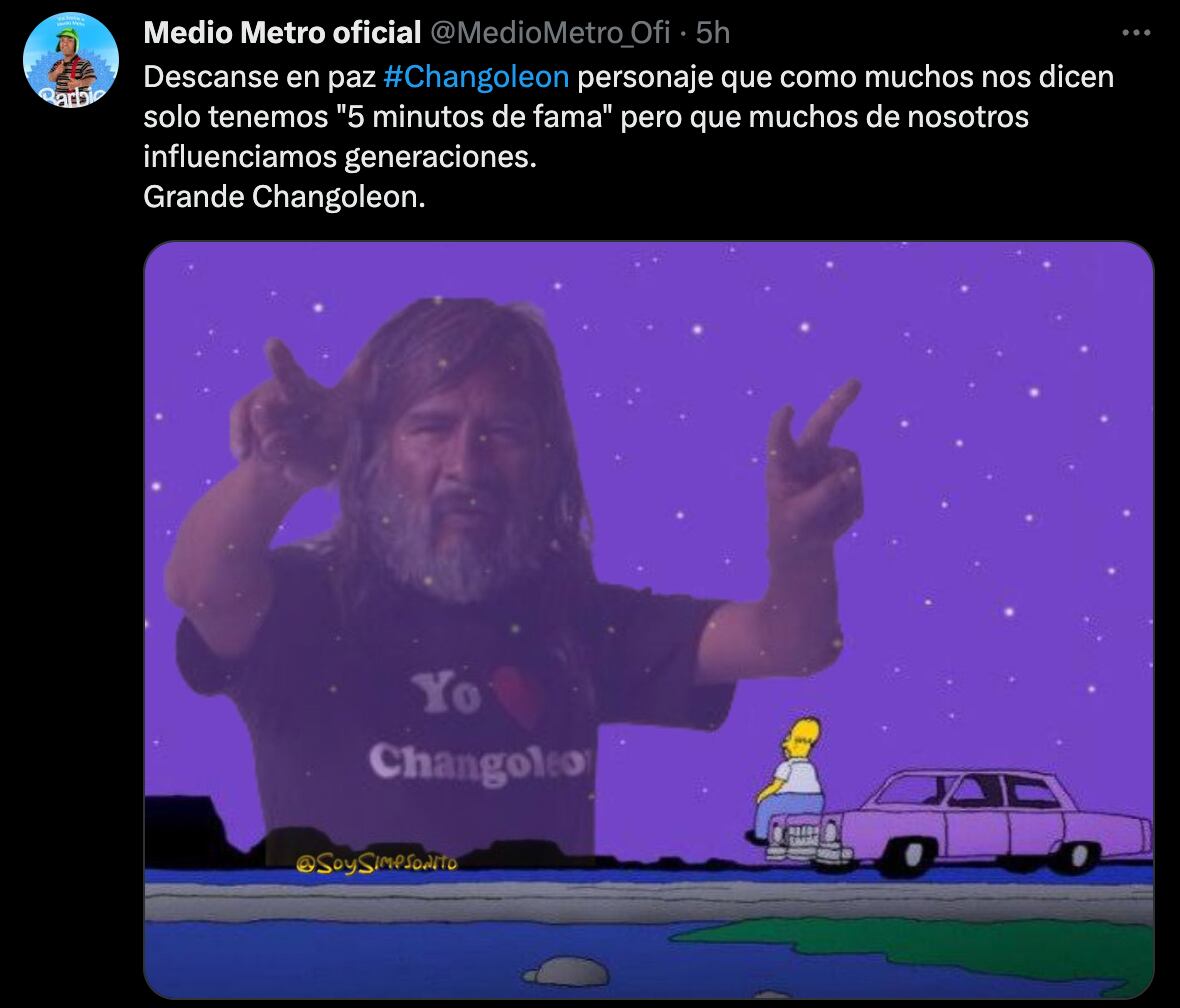 Mensaje de Medio Metro sobre Changoléon