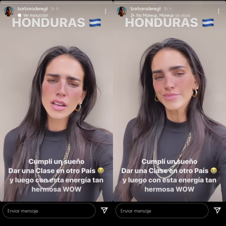 Bárbara de Regil en show de Honduras.