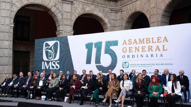 Alfonso Durazo en la 115ª Asamblea General Ordinaria del IMSS