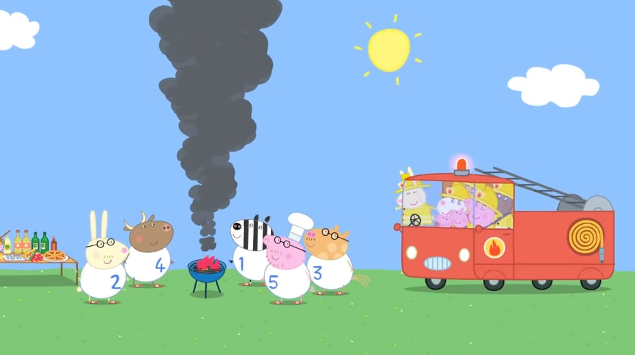 Peppa Pig por el Día del Bombero Voluntario