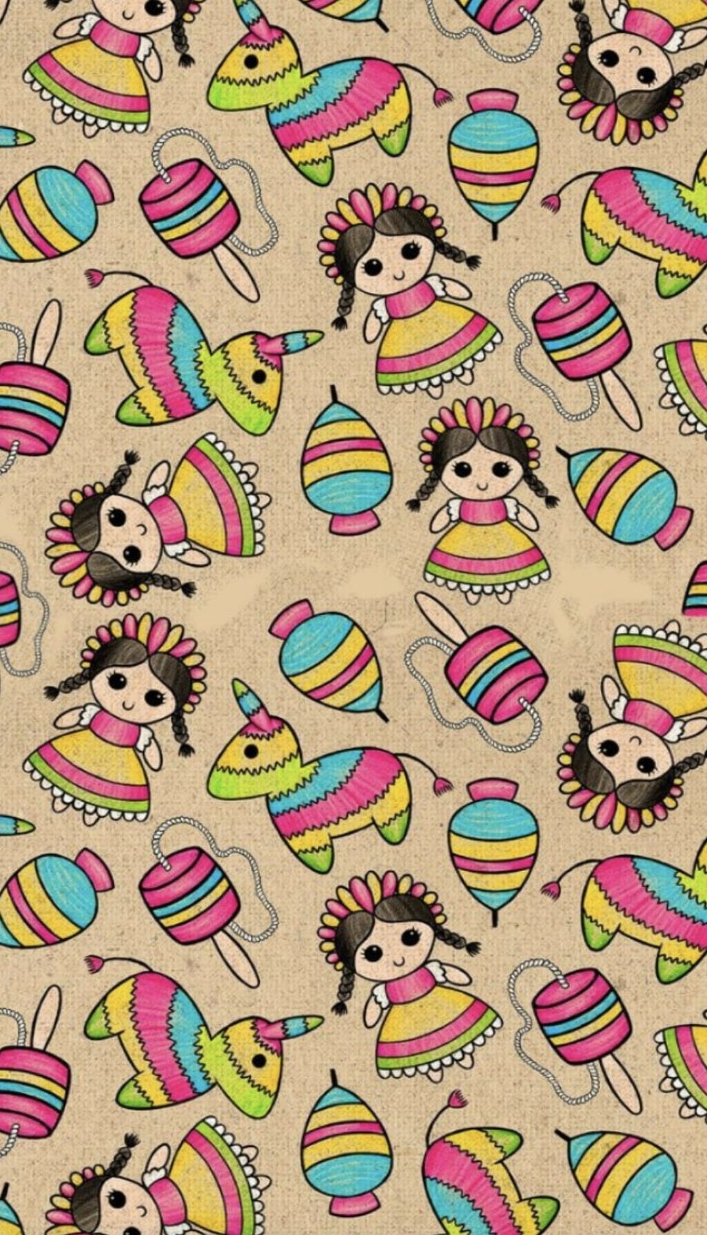 Fondo de pantalla patrio de muñeca Lele