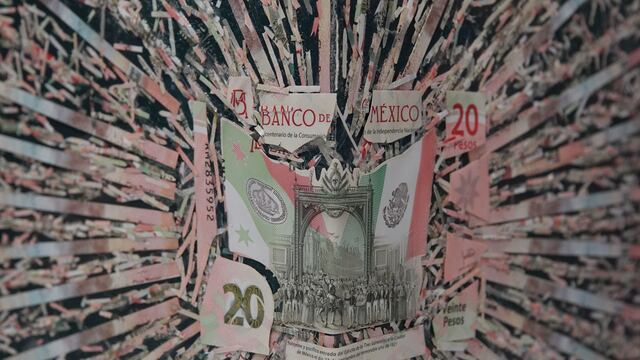 Inauguración de la exposición temporal "Desdoblamientos" que incentiva el uso de los residuos de papel moneda que son desechados durante la fabricación de los billetes, en el Museo del Banco de México