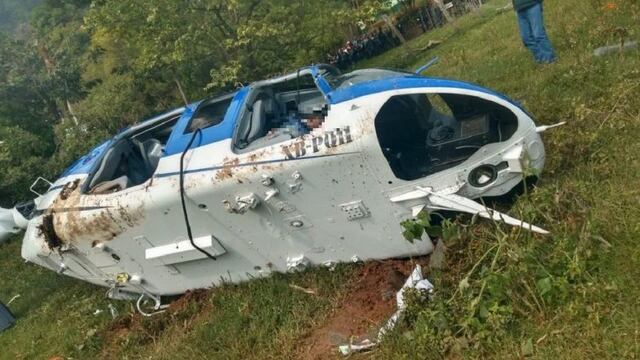Caída de helicóptero en Sultepec