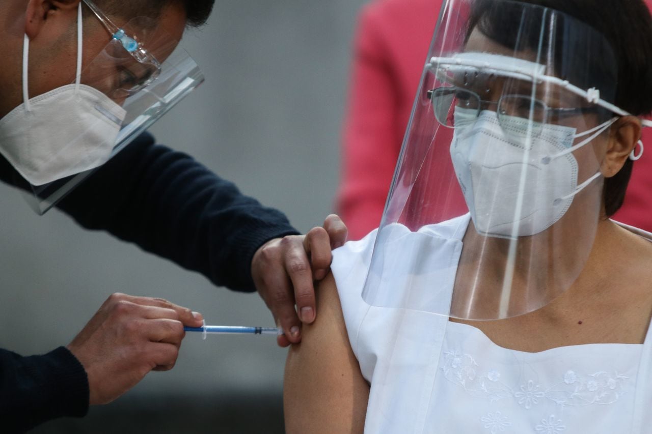 Aplicación de vacuna contra el Covid-19 en México