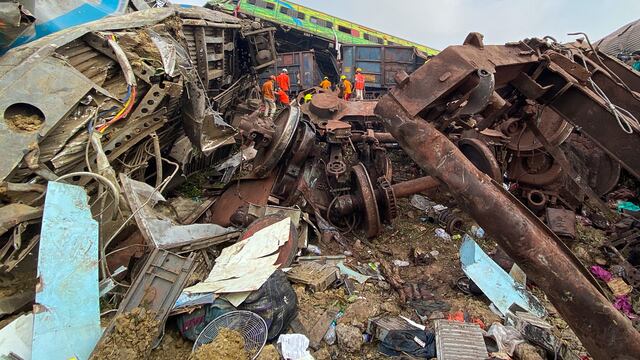 Choque de tren en India