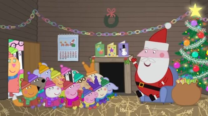 Capítulo Peppa Pig visita la casa de Santa Claus para Navidad 2024