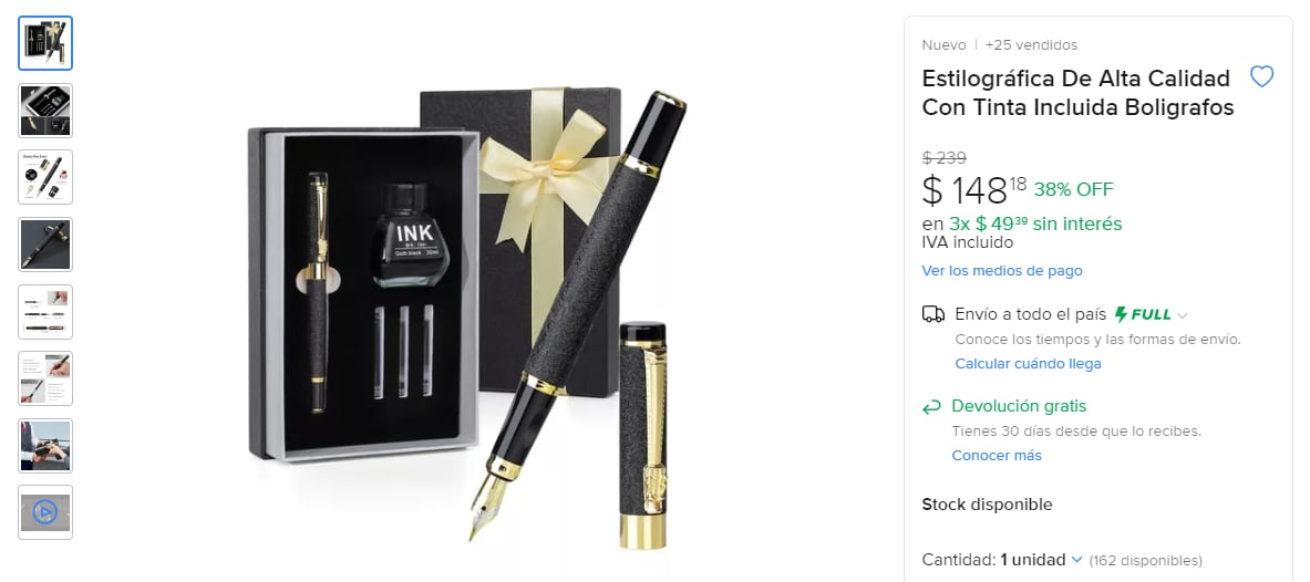 Pluma estilográfica, idea de regalo barato para el Día del Maestro