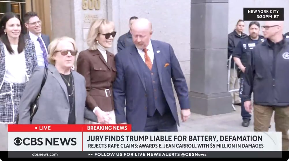 Elizabeth Jean Carroll después del fallo en contra de Donald Trump
