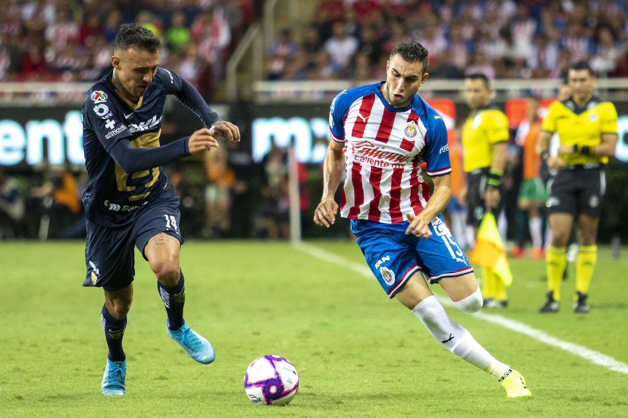 Mayorga en un partido vs Pumas